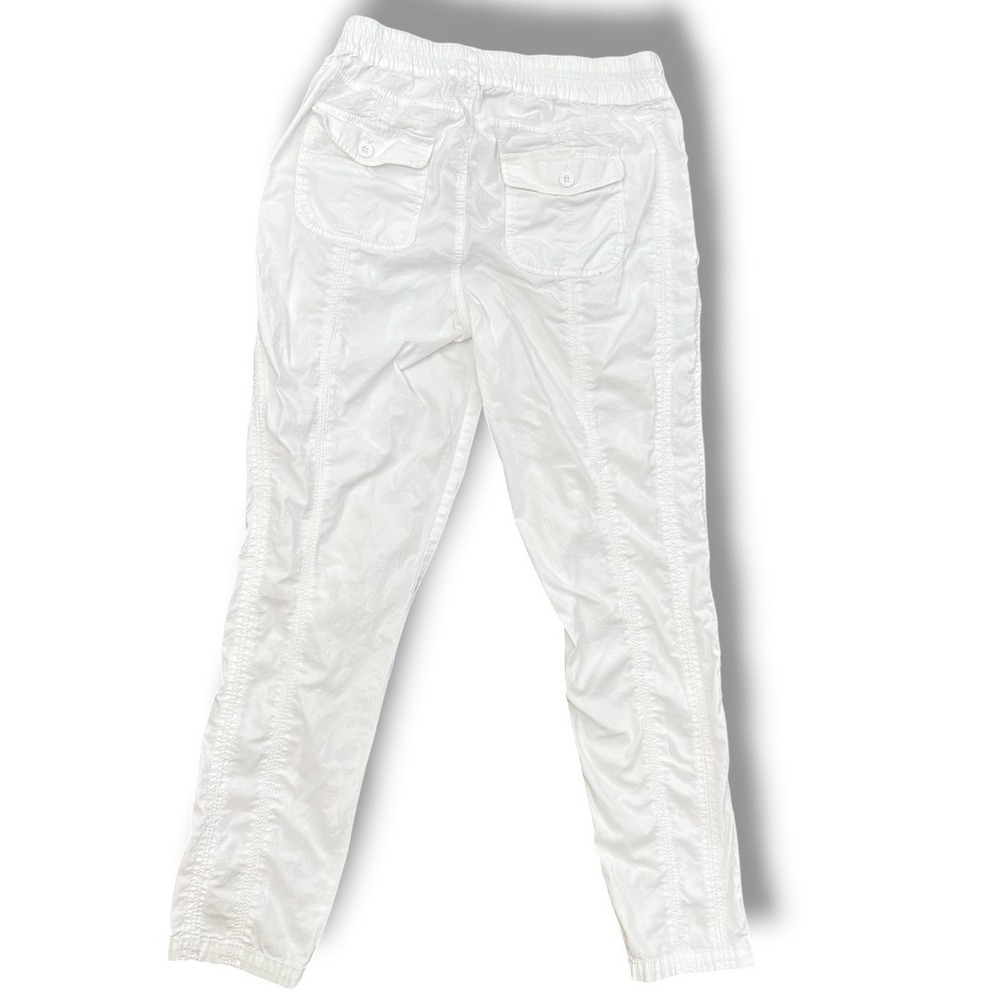 Marrakech Jogger Pants Womens Small White Cotton Blend Drawstring Casual Summer - Picture 2 of 7